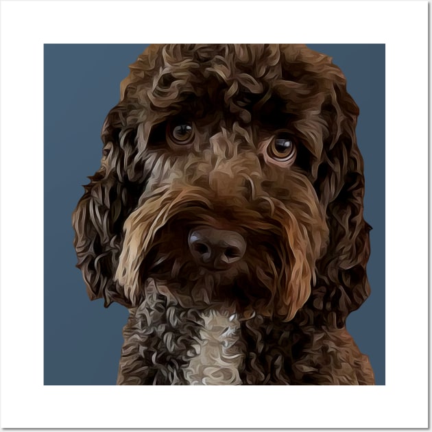 Brown Doodle Dog Wall Art by WoofnDoodle 